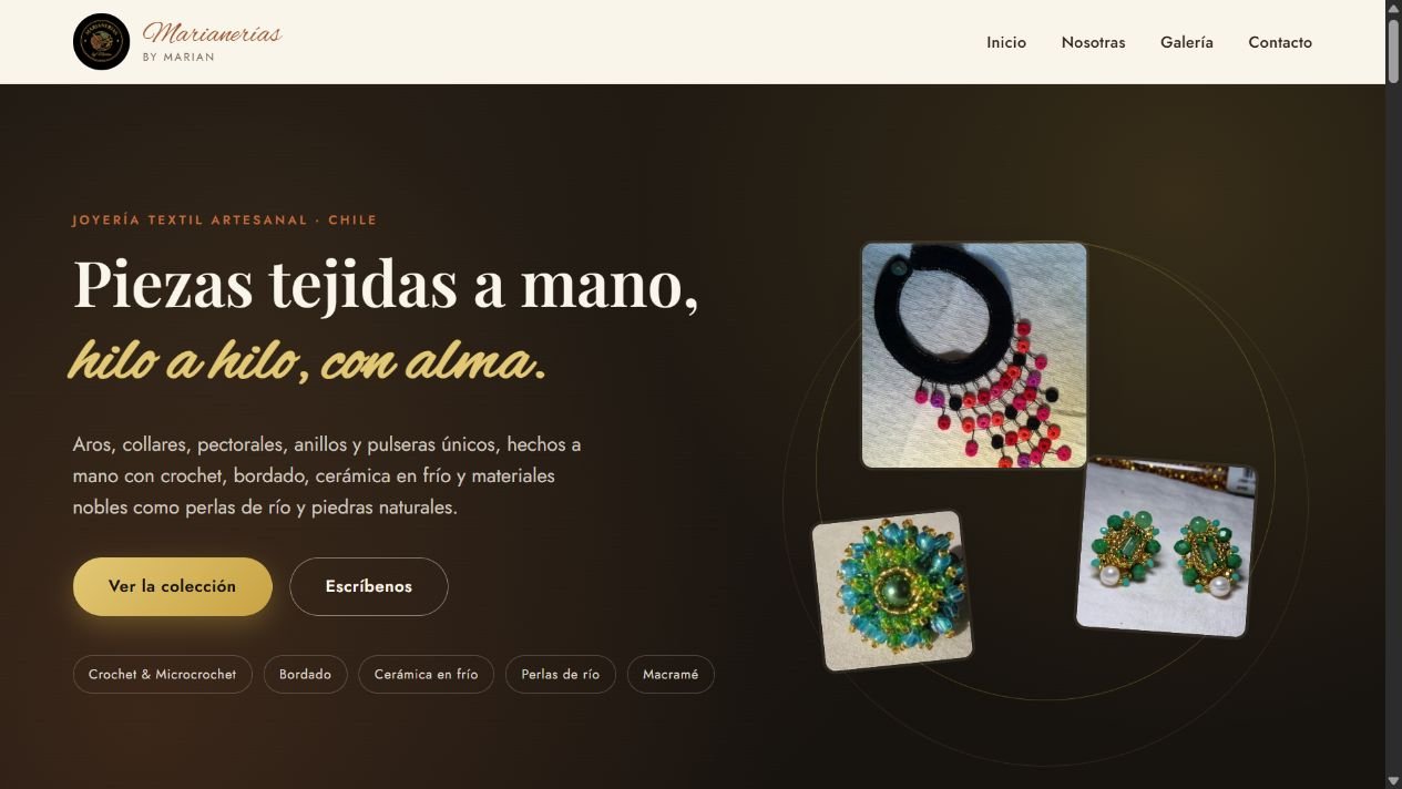 Marianerías website created by our team